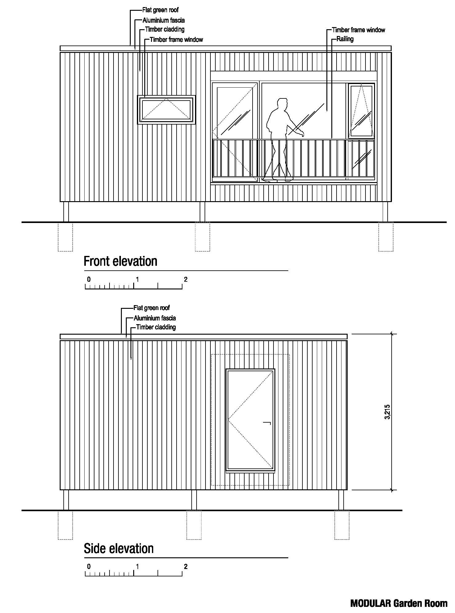 Front & side elevations